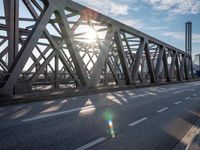 Daytime in Germany: Asphalt Road Bathed in Sunshine and Clear Sky