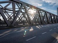 Daytime in Germany: Asphalt Road Bathed in Sunshine and Clear Sky