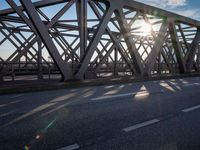 Daytime in Germany: Asphalt Road Bathed in Sunshine and Clear Sky