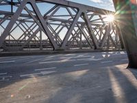 Daytime in Germany: Asphalt Road Bathed in Sunshine and Clear Sky