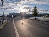 Germany's Financial District: Asphalt and Street Lights