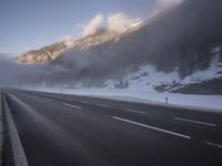 Germany's Foggy Mountain Road in the Alps