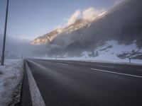 Germany's Foggy Mountain Road in the Alps