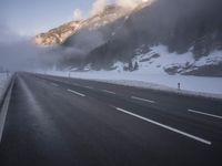 Germany's Foggy Mountain Road in the Alps