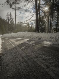 Germany's Forest Road: Covered in Snow