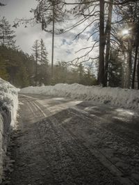 Germany's Forest Road: Covered in Snow
