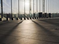 Germany's Glass Walls Reflecting the Clear Sky