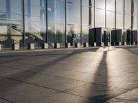 Germany's Glass Walls Reflecting the Clear Sky