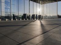 Germany's Glass Walls Reflecting the Clear Sky