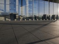 Germany's Glass Walls Reflecting the Clear Sky