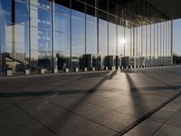 Germany's Glass Walls Reflecting the Clear Sky