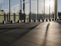 Germany's Glass Walls Reflecting the Clear Sky
