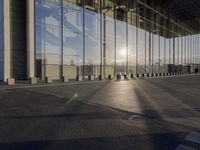 Germany's Glass Walls Reflecting the Clear Sky