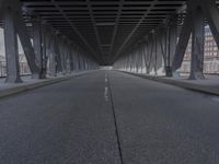 Cityscape of Hamburg in Germany with a Straight Road and Urban Infrastructure