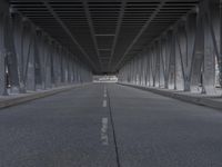 Cityscape of Hamburg in Germany with a Straight Road and Urban Infrastructure