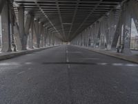 Cityscape of Hamburg in Germany with a Straight Road and Urban Infrastructure