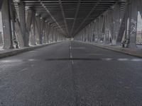 Cityscape of Hamburg in Germany with a Straight Road and Urban Infrastructure