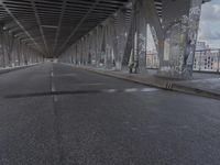 Cityscape of Hamburg in Germany with a Straight Road and Urban Infrastructure