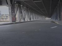 Cityscape of Hamburg in Germany with a Straight Road and Urban Infrastructure