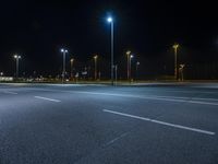 Germany's Highway in Berlin: A Road Illuminated by Night Lights