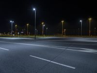 Germany's Highway in Berlin: A Road Illuminated by Night Lights