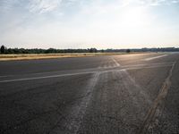 Germany's Landscape: Asphalt Roads and Airport Thoroughfare