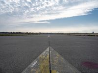 Germany Landscape: Plain Grass Straight Down the Road