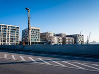 Modern Architecture and Bridge in Hamburg, Germany