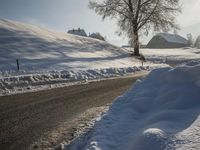 Germany's Mountain Landscape: Clear Sky and Snow