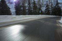 German Mountain Landscape Covered in Snow