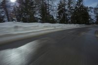 German Mountain Landscape Covered in Snow
