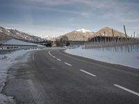 Mountain Pass in Germany: Snowy Landscape