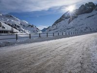 Germany's Mountain Pass: Sunrise Over a Glacial Landscape