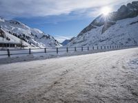 Germany's Mountain Pass: Sunrise Over a Glacial Landscape
