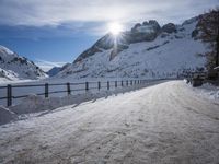 Germany's Mountain Pass: Sunrise Over a Glacial Landscape