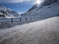 Germany's Mountain Pass: Sunrise Over a Glacial Landscape