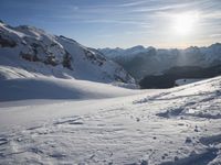 Mountain Range in Germany: Snow-Covered Pistes