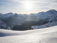 Mountain Range in Germany: Snow-Covered Pistes