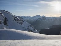 Mountain Range in Germany: Snow-Covered Pistes