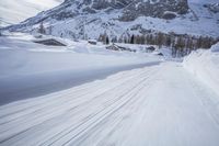 Germany's Snow Covered Mountain Range and Terrain