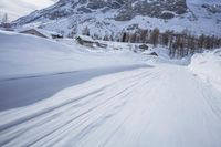 Germany's Snow Covered Mountain Range and Terrain
