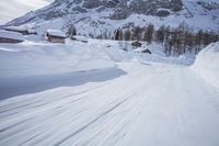 Germany's Snow Covered Mountain Range and Terrain