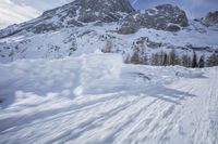 Germany's Snow Covered Mountain Range and Terrain