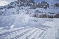 Germany's Snow Covered Mountain Range and Terrain
