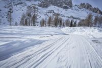 Germany's Snow Covered Mountain Range and Terrain