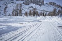 Germany's Snow Covered Mountain Range and Terrain