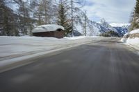 Germany Mountain Road: Covered in Snow for a Winter Drive