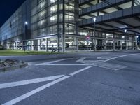 Night view of modern architecture in Berlin, Germany