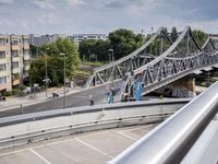 Germany: Parking Lot Bridge with Open Space