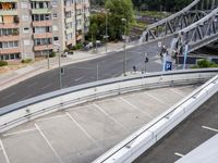 Germany: Parking Lot Bridge with Open Space